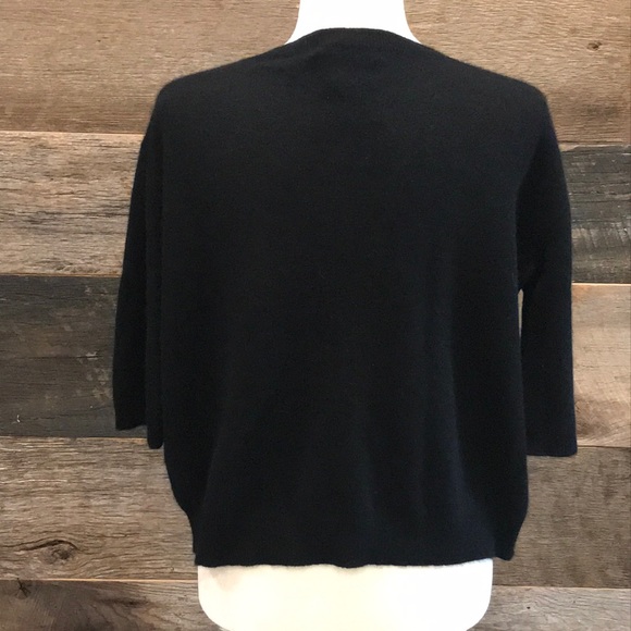 360Cashmere 100% Cashmere Black Sweater - Picture 2 of 5